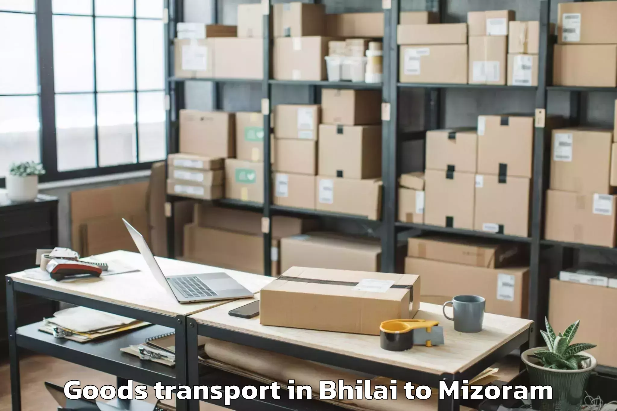 Get Bhilai to Zawlnuam Goods Transport